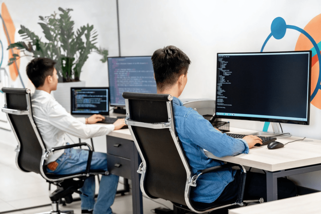 team in office